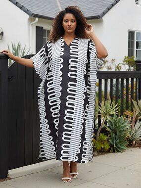 Gypsie Blu Long Kaftan Dress Plus Size Women Caftan Gown for Evening Party Wear